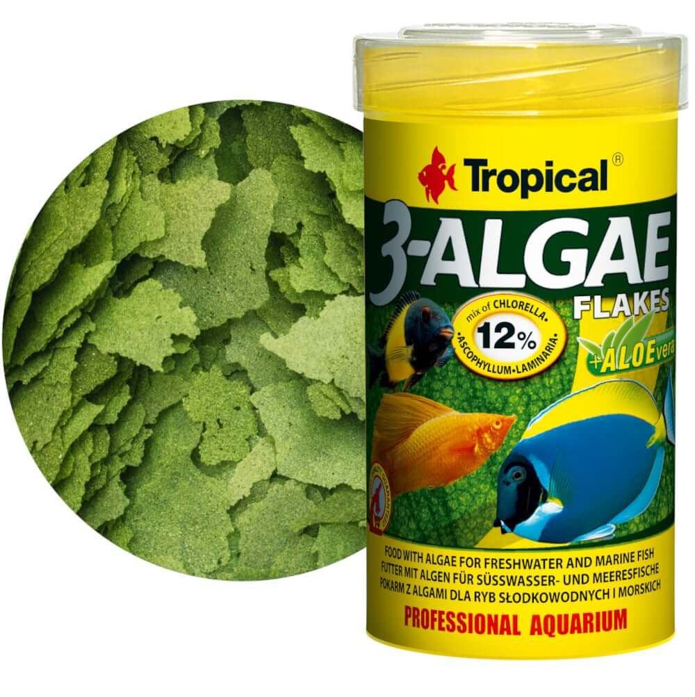 Tropical 3-Algae Flakes 100ml - 20g Pokarm spirulina