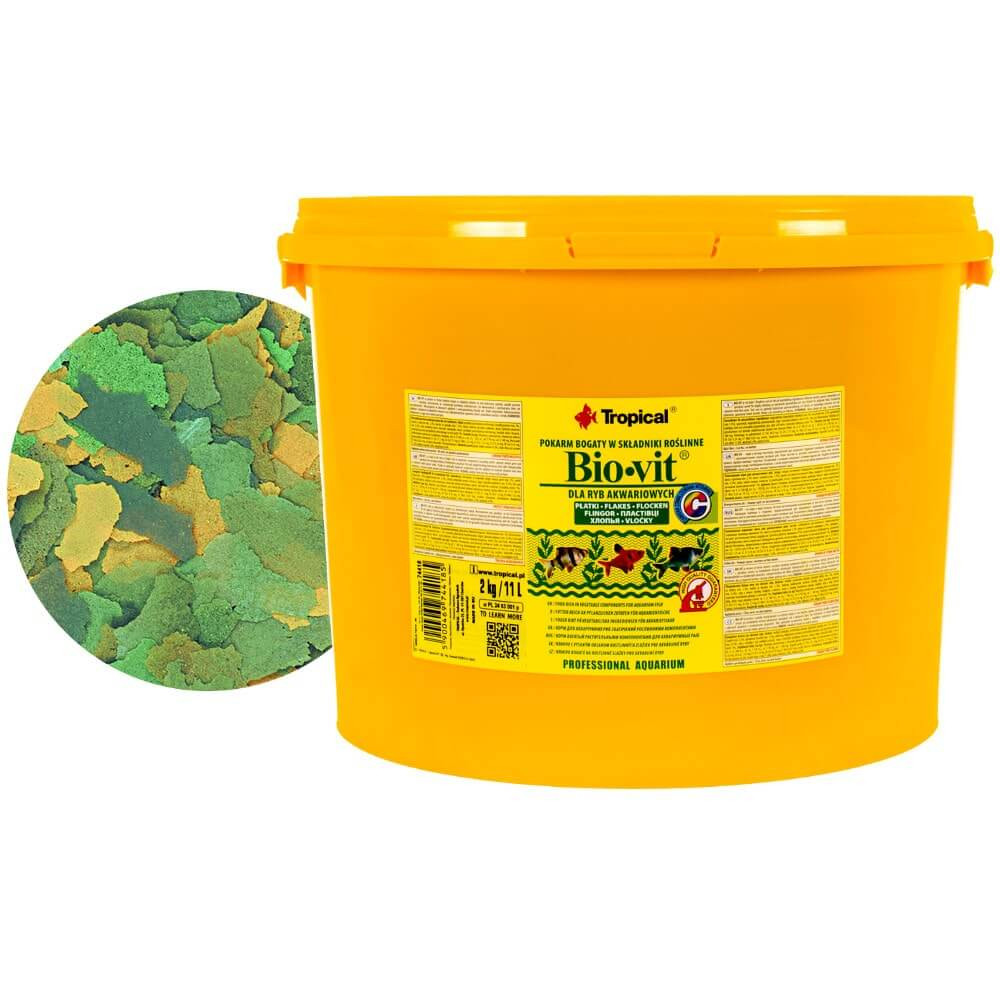 Tropical Bio-Vit 11L - 2kg Pokarm roślinny dla ryb