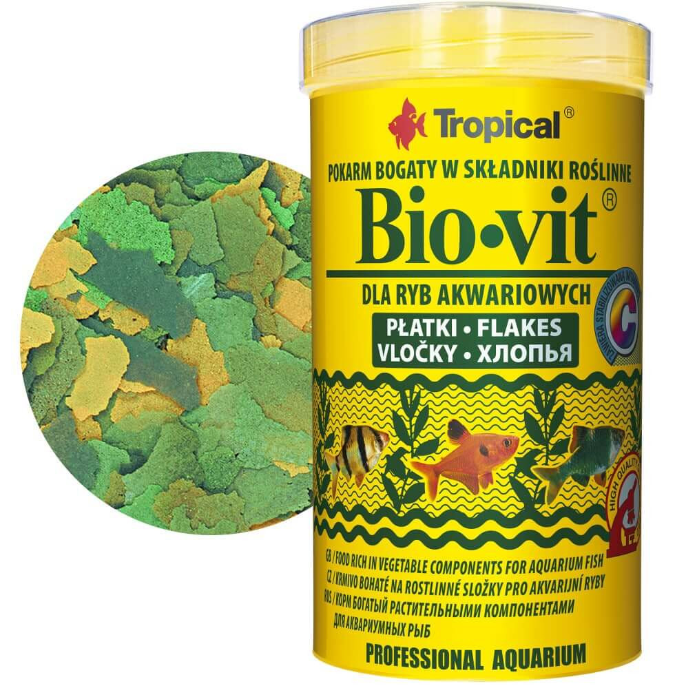 Tropical Bio-Vit 500ml - 100g Pokarm roślinny dla ryb