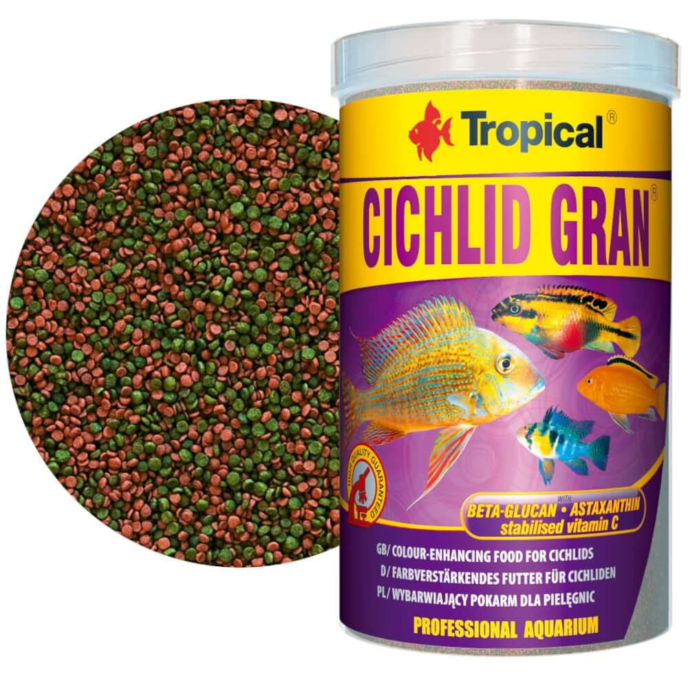 Tropical Cichlid Gran 1000ml - 550g Pokarm dla pielęgnic