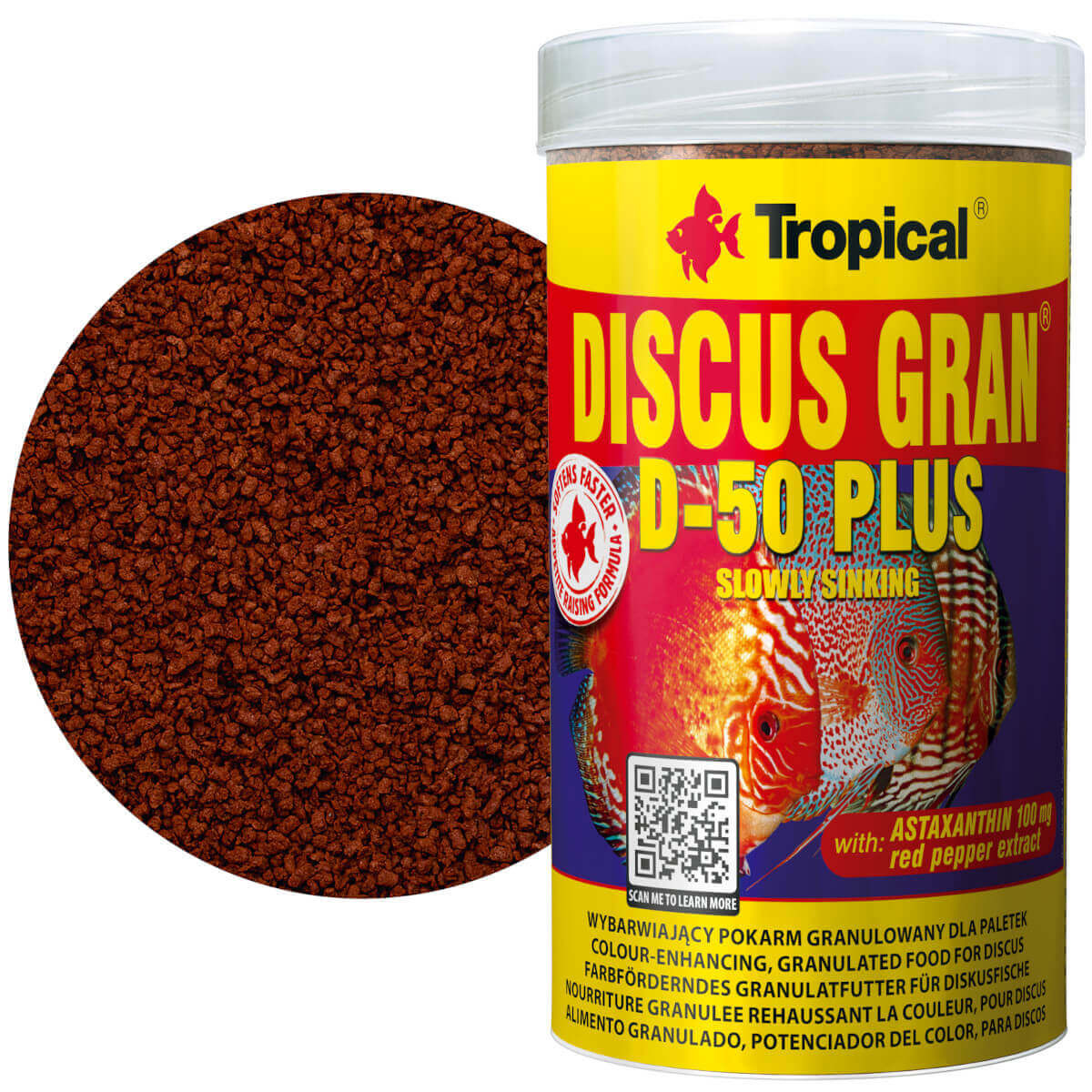 Tropical Discus Gran D-50 Plus puszka 250ml - 110g