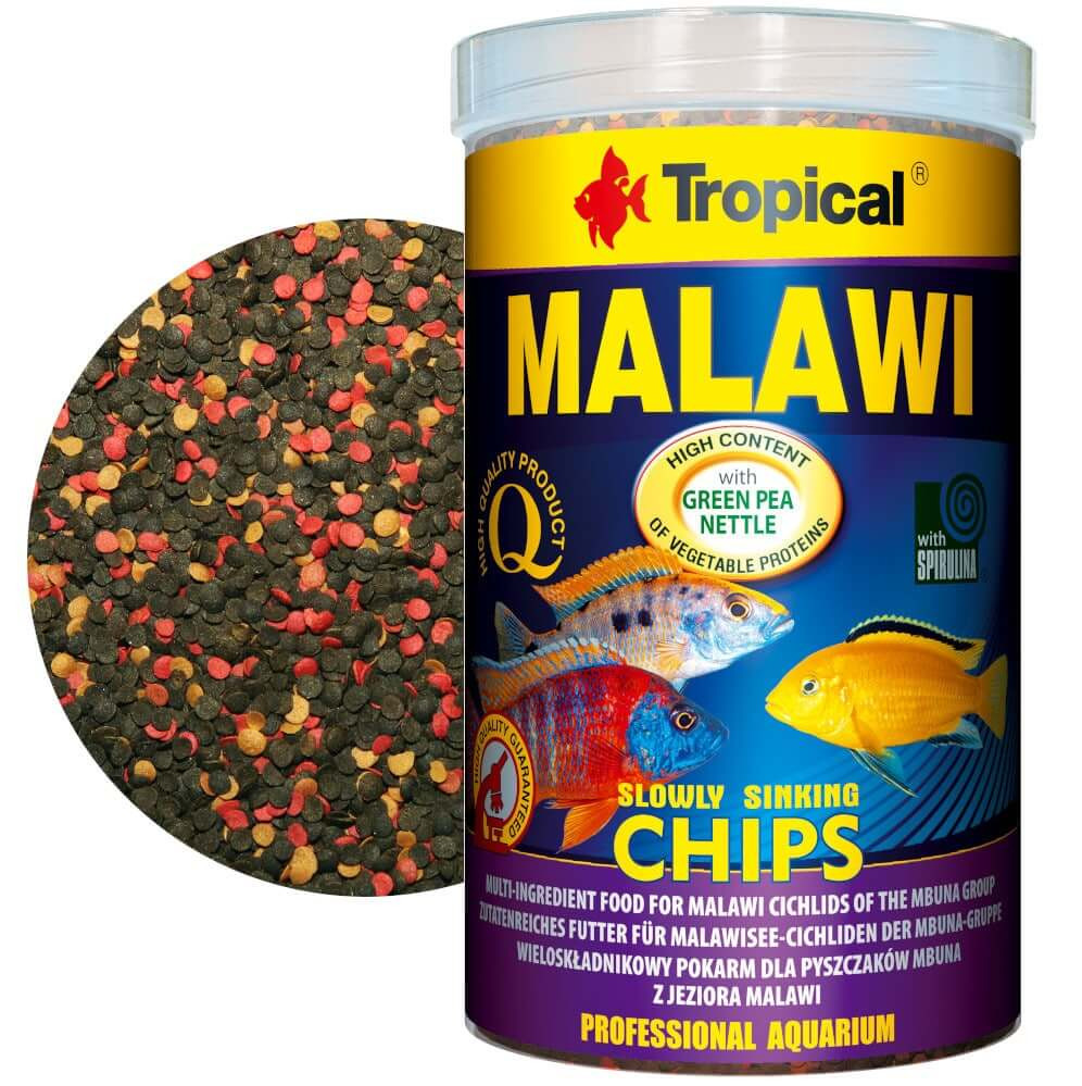 Tropical Malawi Chips 1000ml - 520g Dla pielęgnic