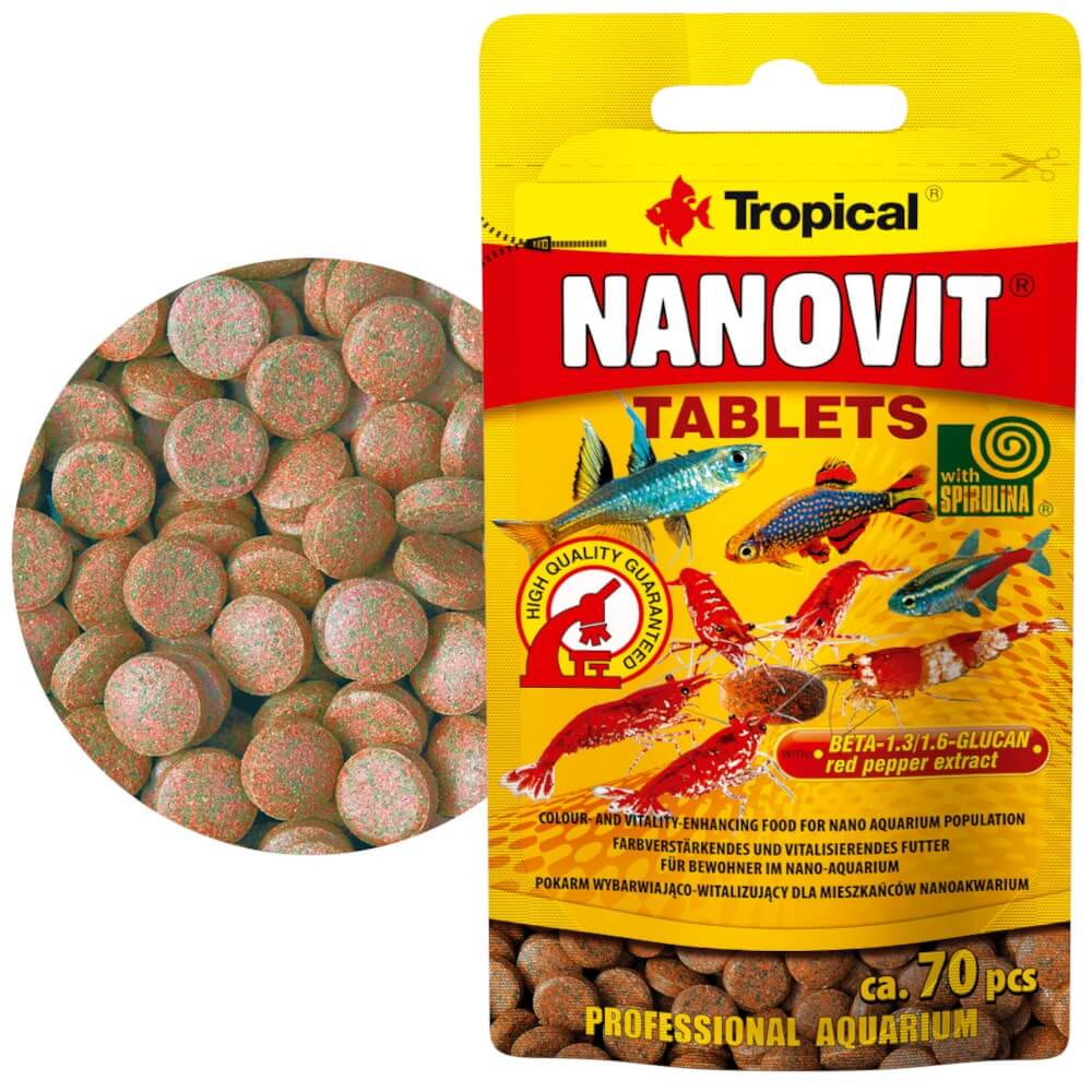 Tropical Nanovit Tablets 10g Pokarm dla małych ryb