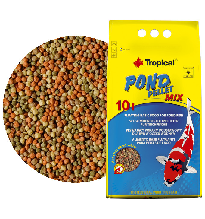 Tropical Pond Pellet Mix 10L - 1300g Pokarm dla ryb oczko wodne