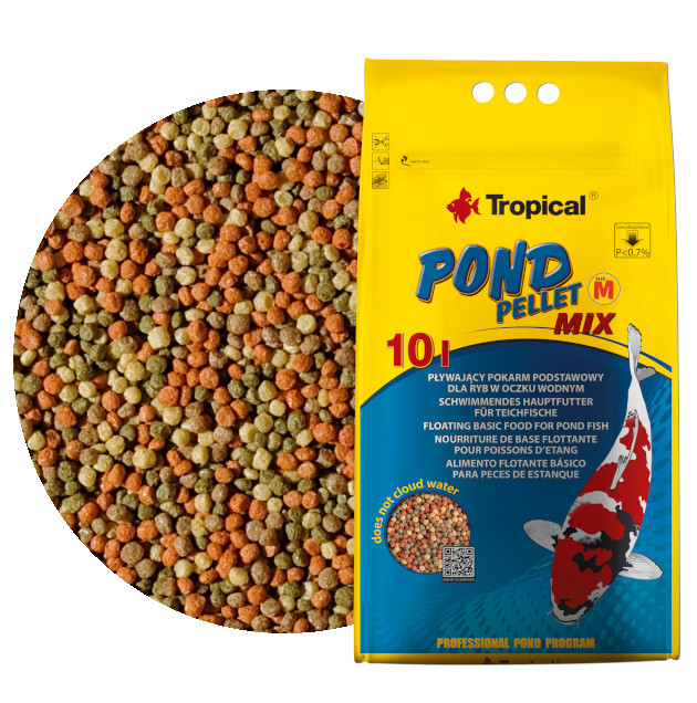Tropical Pond Pellet Mix M 10L - 1100g Pokarm dla ryb oczko wodne
