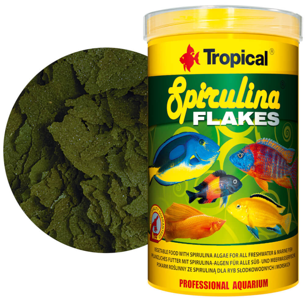 Tropical Spirulina Flakes 1000ml - 200g Pokarm dla ryb