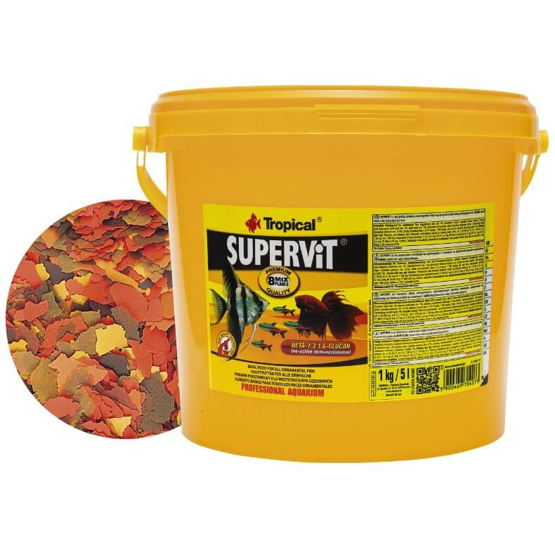 TROPICAL SUPERVIT 5l - 1kg pokarm PREMIUM DLA RYB
