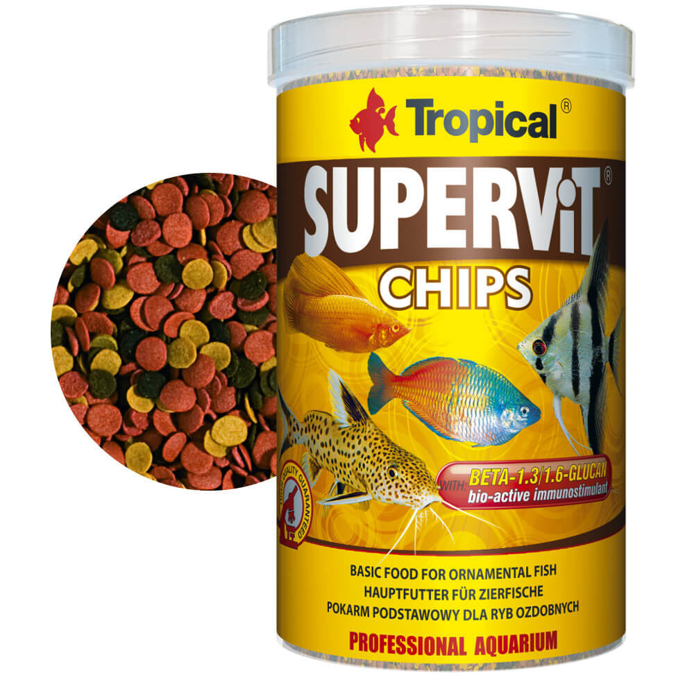 Tropical Supervit Chips 1000ml - 520g Pokarm dla ryb