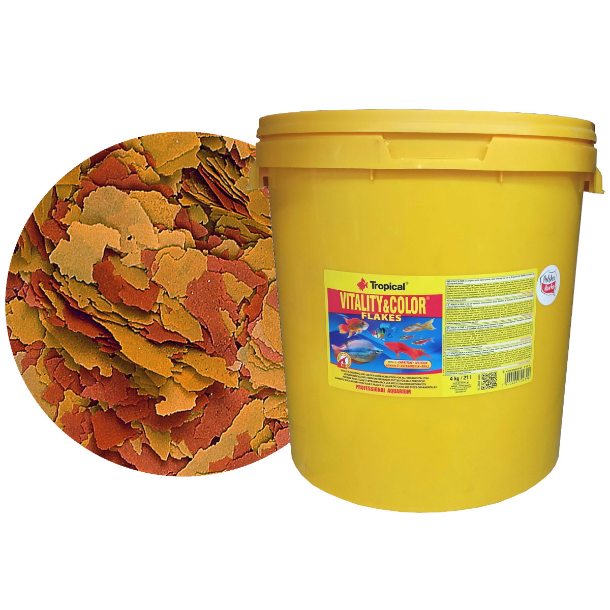 Tropical Vitality & Color 21L - 4kg Pokarm wybarwiający dla ryb