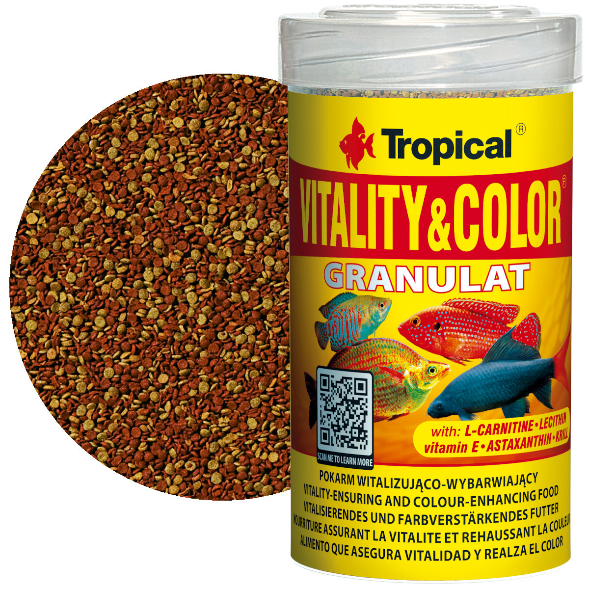 Tropical Vitality&Color Granulat 100ml - 55g Pokarm wybarwiający dla ryb
