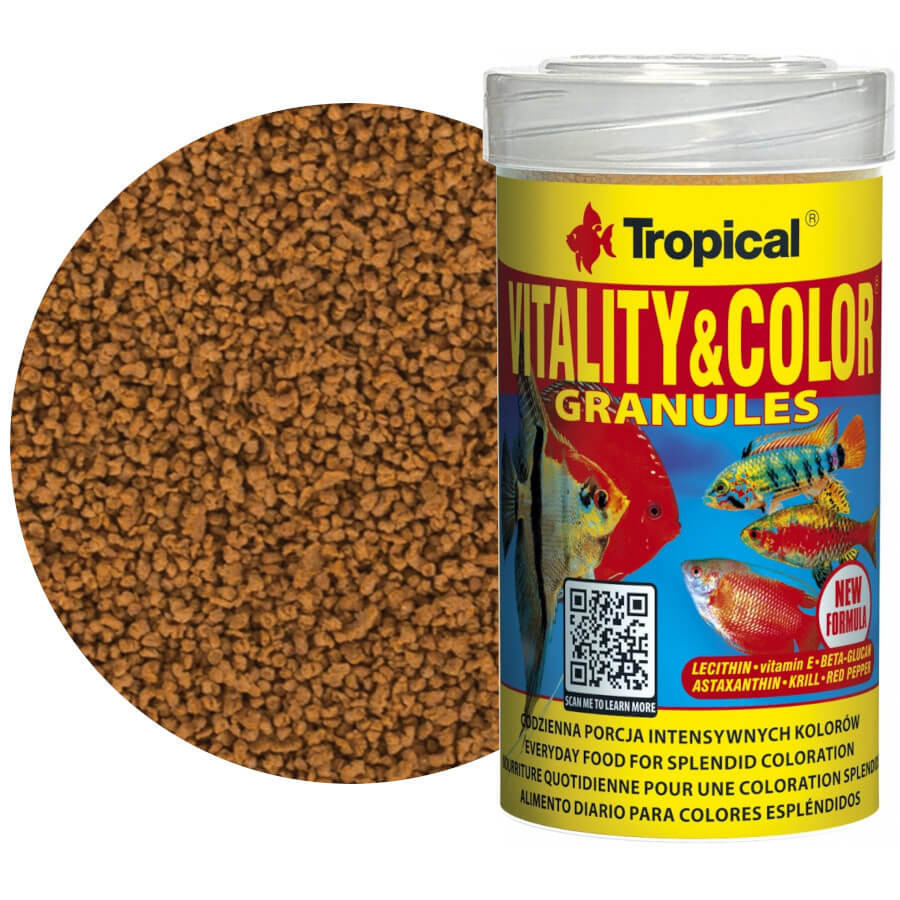 Tropical Vitality&Color Granulat 250ml - 138g Pokarm wybarwiający dla ryb