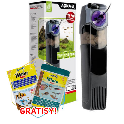 Aquael Unifilter 1000 UV - Filtr wewnętrzny UV-C + gratisy