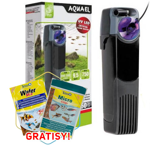 Aquael Unifilter 750 UV - Filtr wewnętrzny UV-C + gratisy