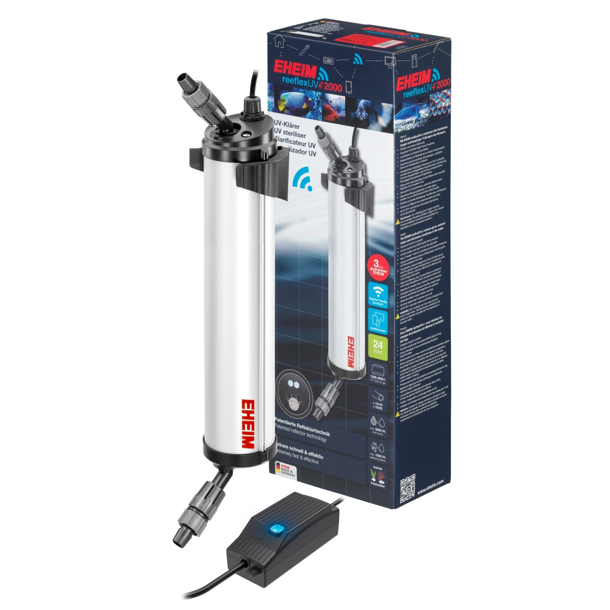 Eheim ReeflexUV+e 2000 Lampa UV-C 24W sterylizator Wi-Fi