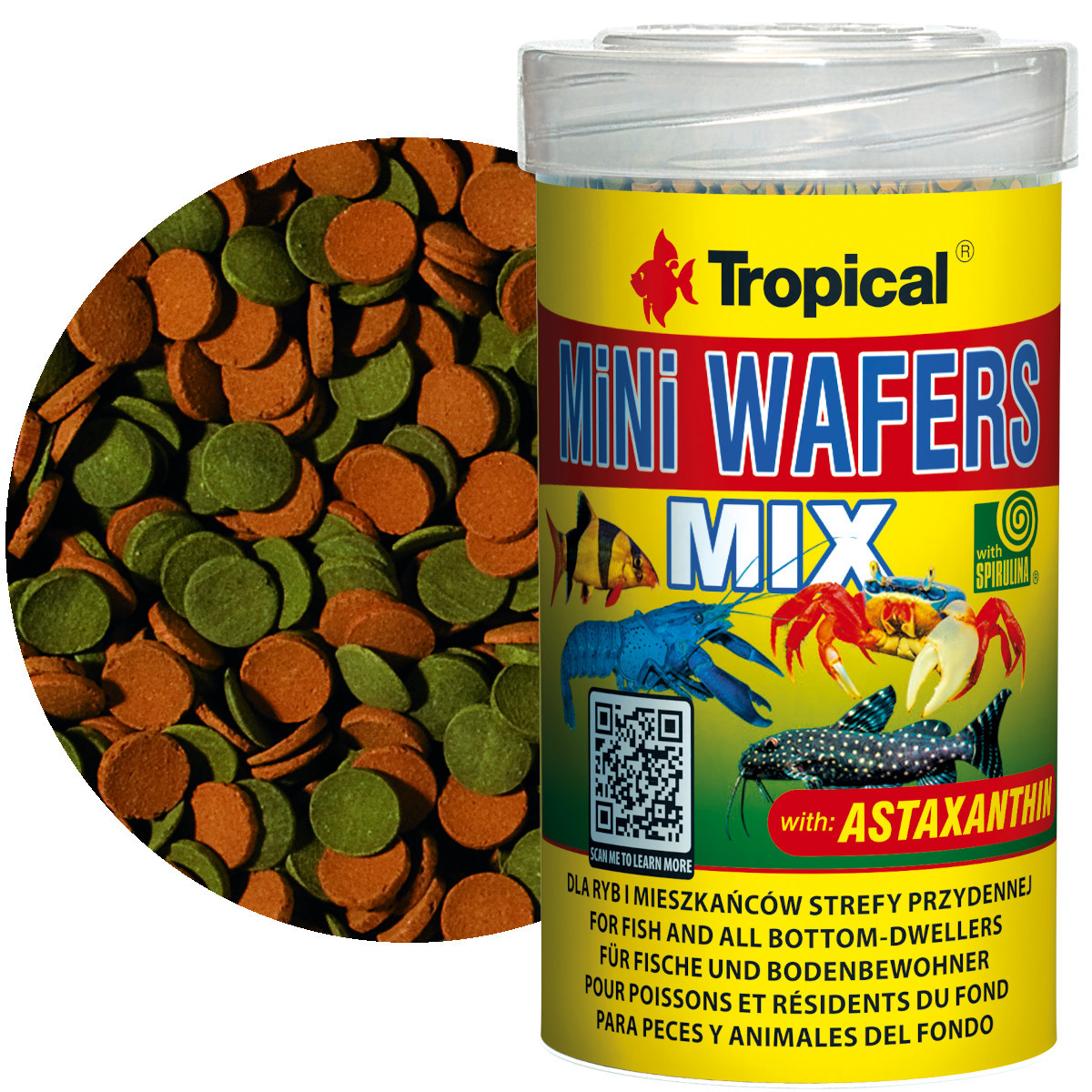 Tropical Mini Wafers Mix 100ml - 55g Pokarm dla ryb dennych