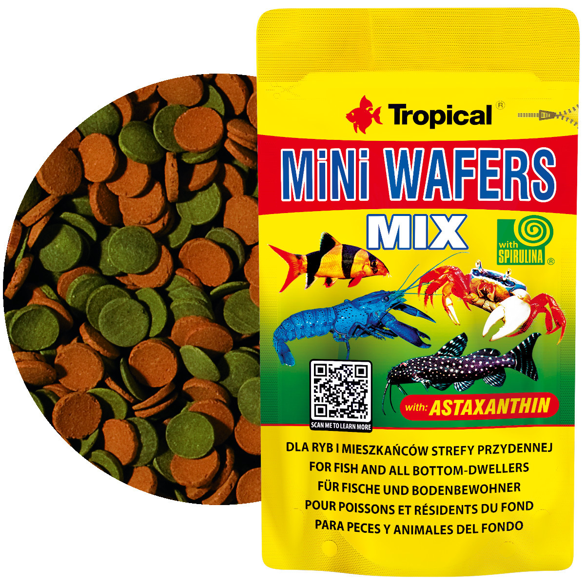 Tropical Mini Wafers Mix 18g Pokarm dla ryb dennych
