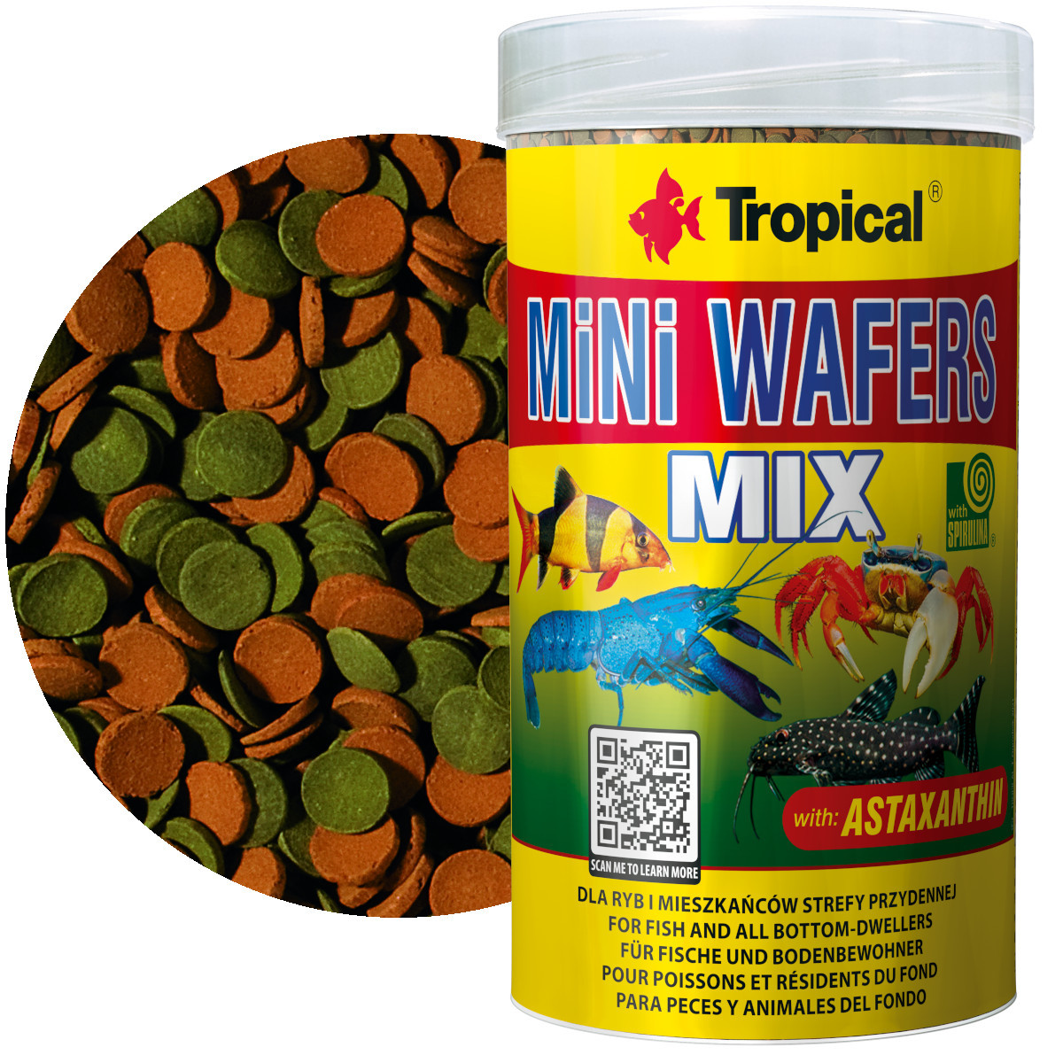 Tropical Mini Wafers Mix 250ml - 138g Pokarm dla ryb dennych