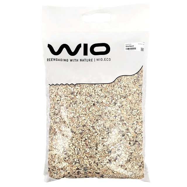 Wio Shellbed Riverbed 0,1-5mm 5kg Naturalne podłoże do akwarium