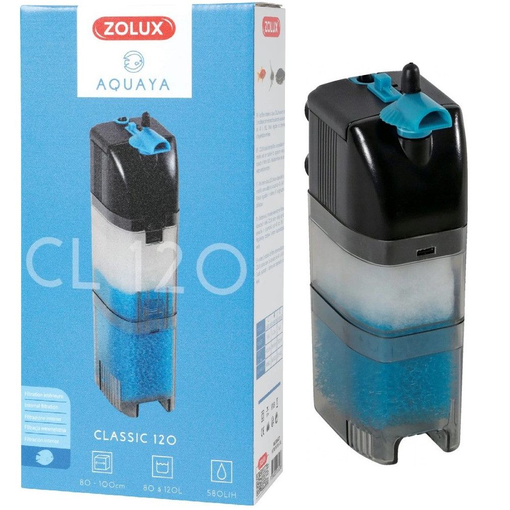 Zolux Aquaya Classic 120 Filtr wewnętrzny do akwarium 580L/H 6W