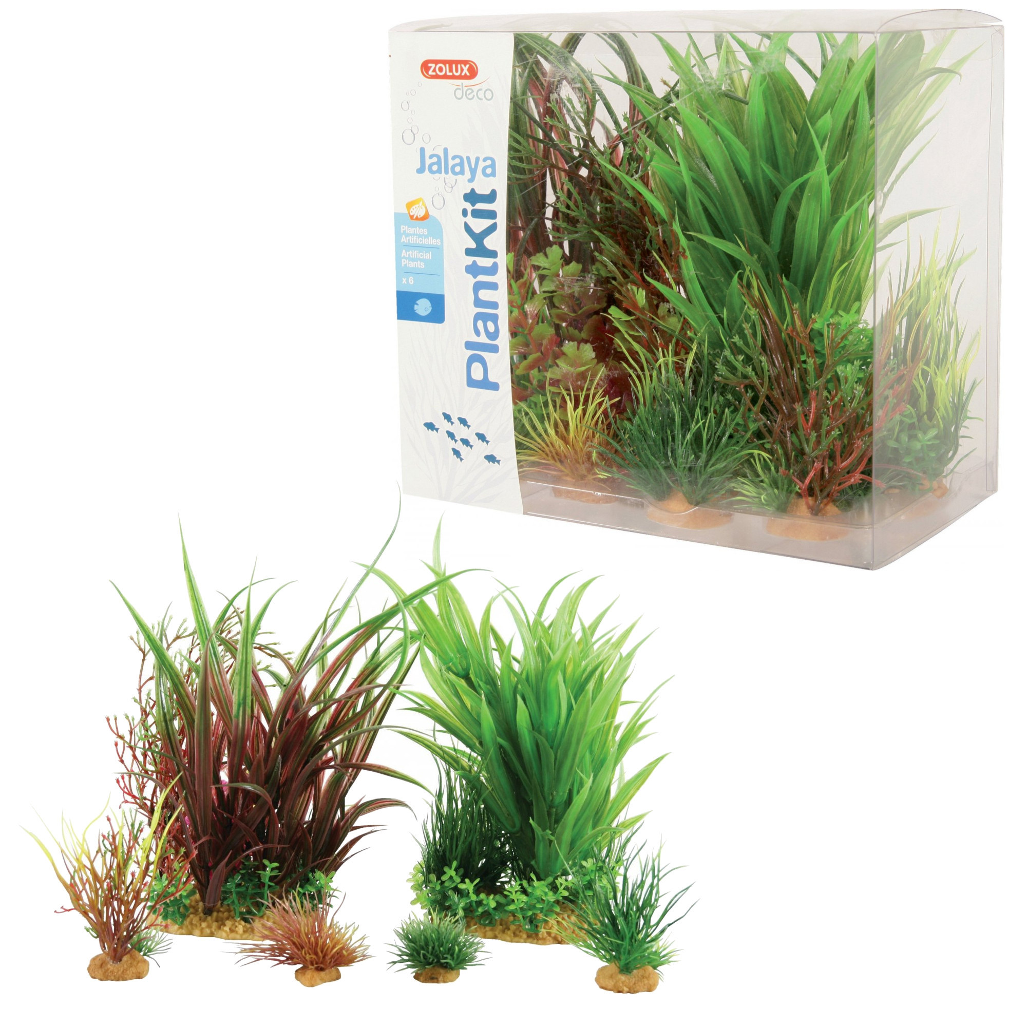 Zolux PlantKit Jalaya nr 3 roślina sztuczna do akwarium 6 szt.