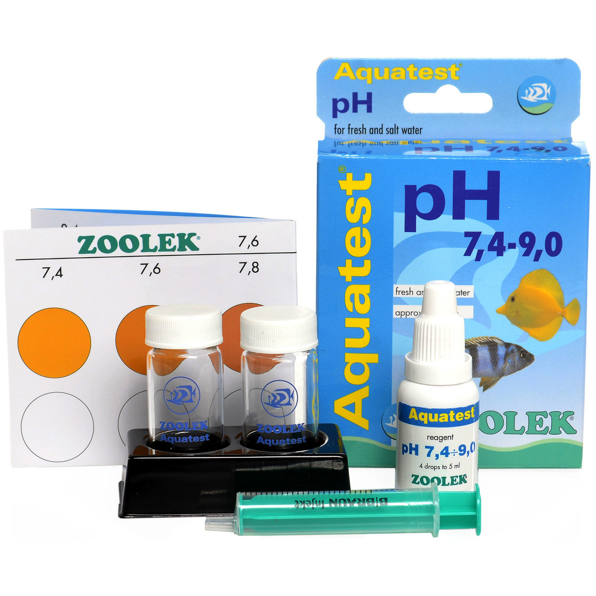 Zoolek Aqua Test pH 7.4-9.0 Dokładny 100 pomiarów