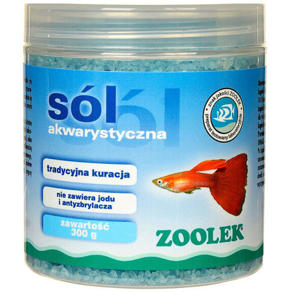 Zoolek Sól akwarystyczna 300g na choroby ryb
