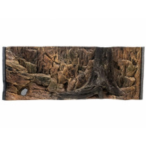 Tło strukturalne 3D skała + korzeń 120x50
