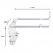 Mitoja LED 120 - lampa LED + uchwyty na krawędź akwarium