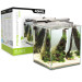 Aquael Fish&Shrimp Set Duo biały LED D&N - Zestaw akwarium kostka 49L