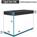 Aquael Opti Set 125 LED czarny akwarium