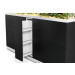 Oase HighLine Optiwhite 600 czarny zestaw akwarium + szafka
