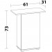 Juwel Podstawa 60/70 SB Szafka czarna 61x31x73cm