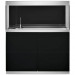 Oase HighLine 300 LED czarny akwarium + szafka