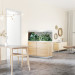 Oase HighLine 300 Room Divider dąb zestaw akwarium + szafka