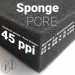 QualDrop Sponge Pore 35x35x5cm - Gąbka wkład 45ppi