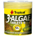 TROPICAL 3-ALGAE TABLETS B 50ML - 36G POKARM DLA RYB
