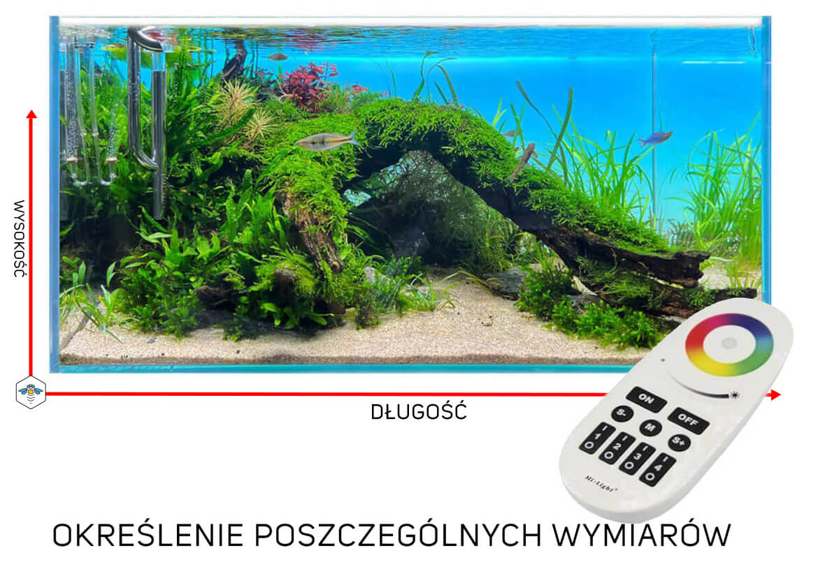 TŁO PODŚWIETLANE RGB NA WYMIAR